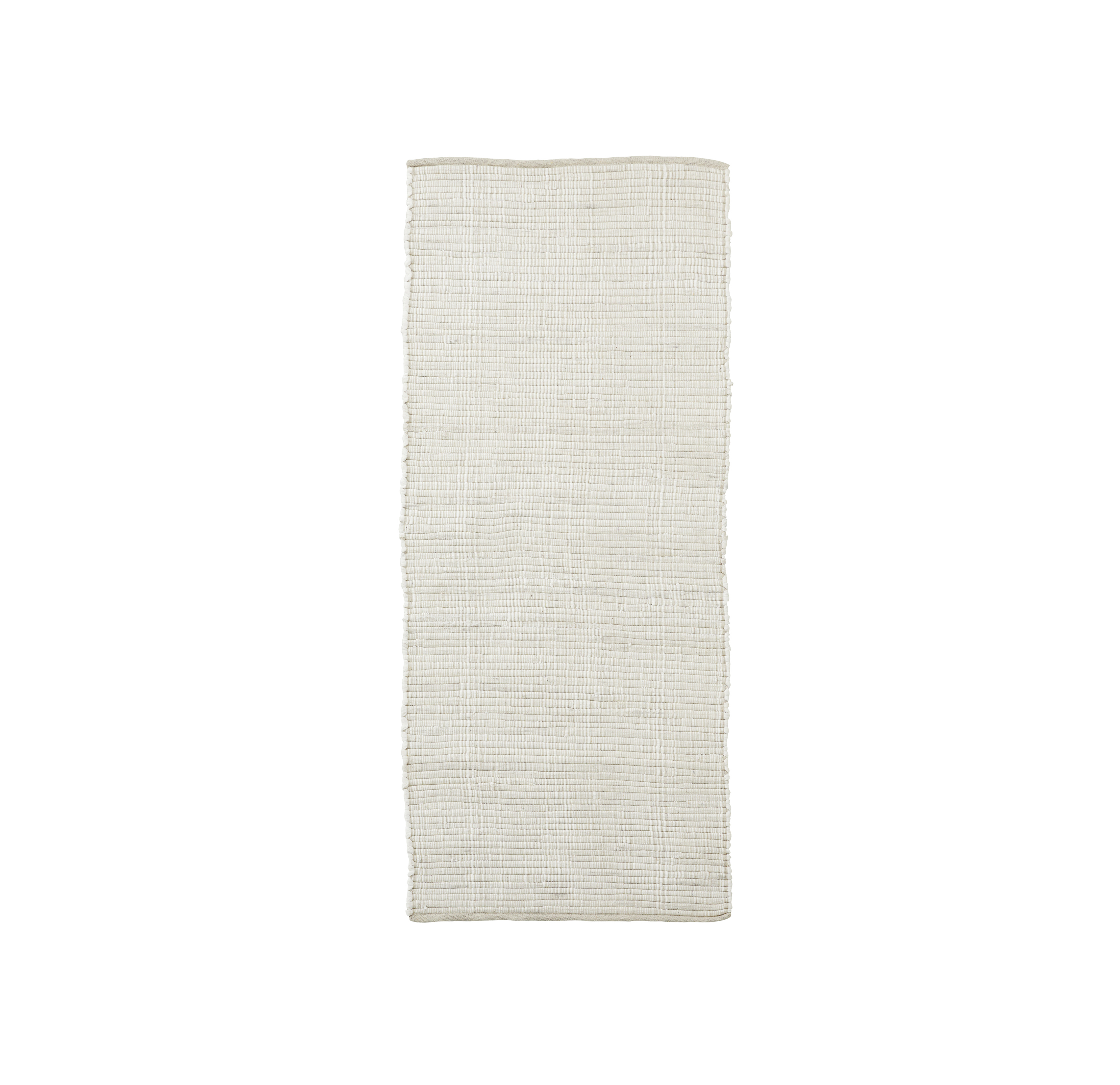 White Chindi Runner Rug - 160x70