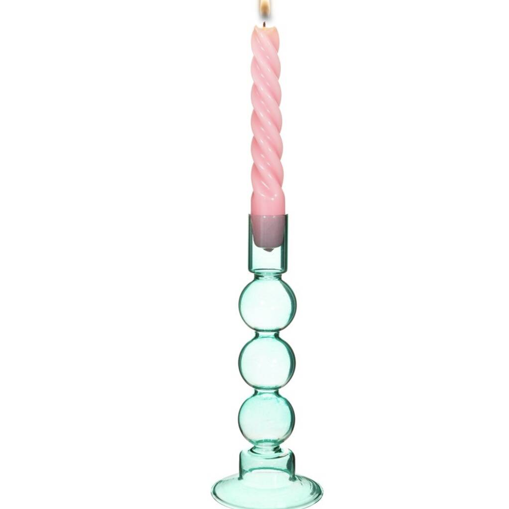 Sass & Belle  Bubble Style Glass Candleholders