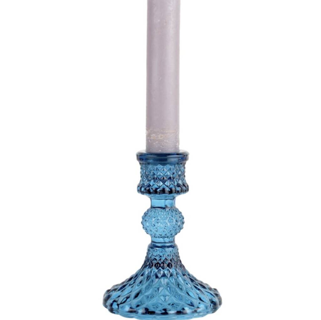 Grand Illusions Harlequin Glass Candlestick