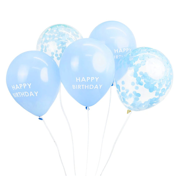 Talking Tables Blue Happy Birthday Confetti Balloons