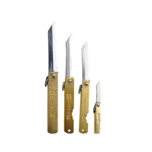 Japan-Best.net Higonokami Folding Knife Brass