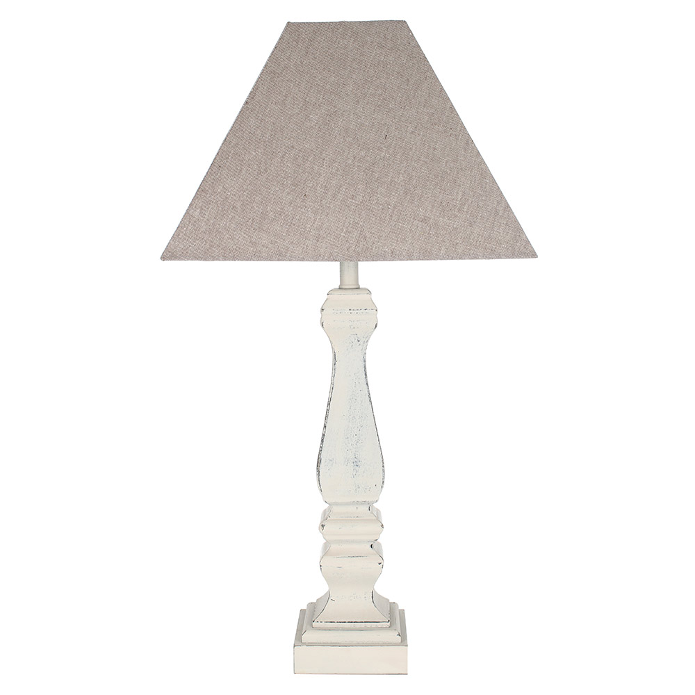 Grand Illusions Sophia Table Lamp - French Grey with Shade