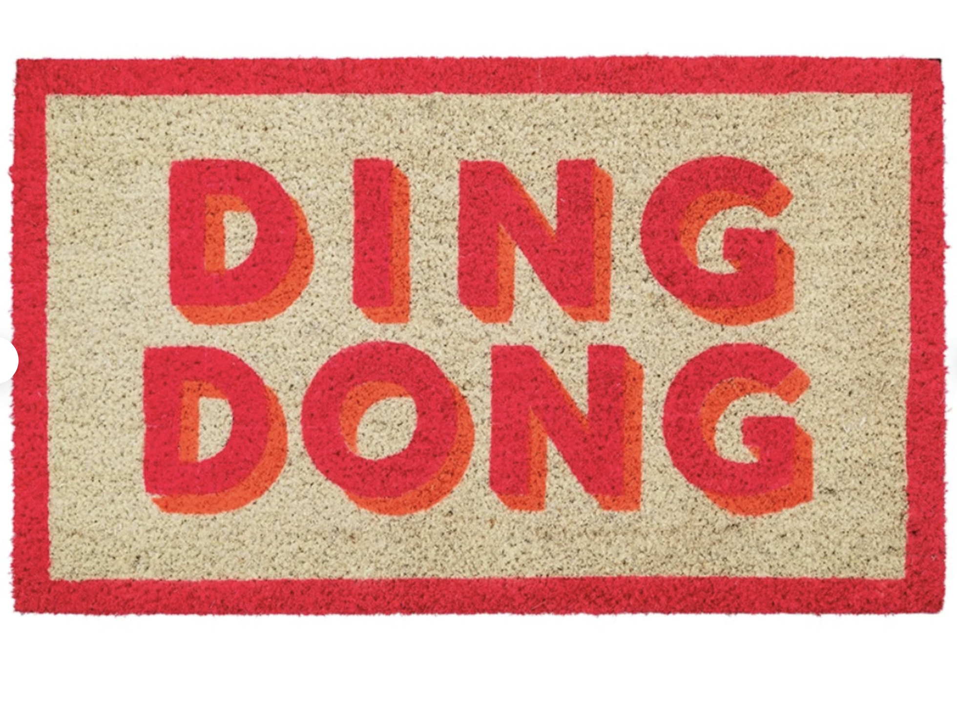 Bombay Duck DING DONG Pink Door Mat