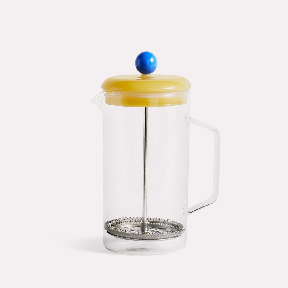 HAY French Press Brewer 1L Clear-Yellow