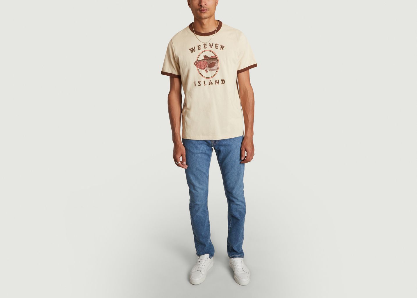 Trouva: Roy Weever Island Organic Cotton Printed T-Shirt