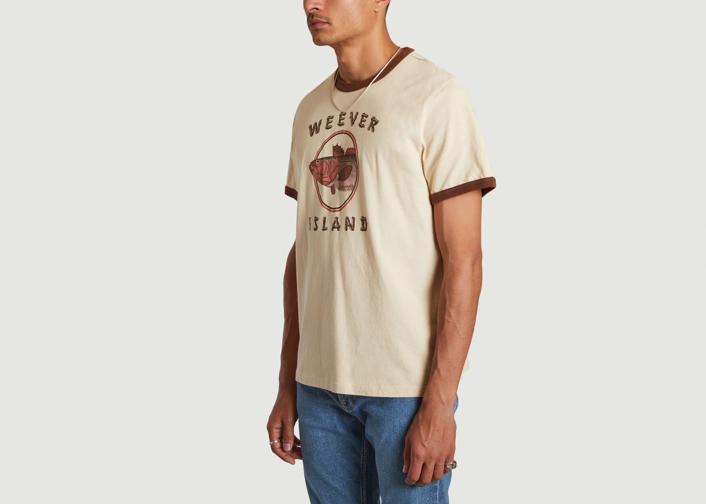 Roy Weever Island Organic Cotton Printed T-Shirt