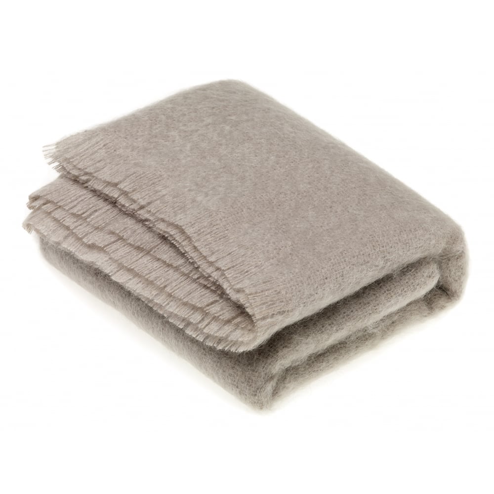 Bronte by Moon Squirrel Grey Luxury Mohair Throw