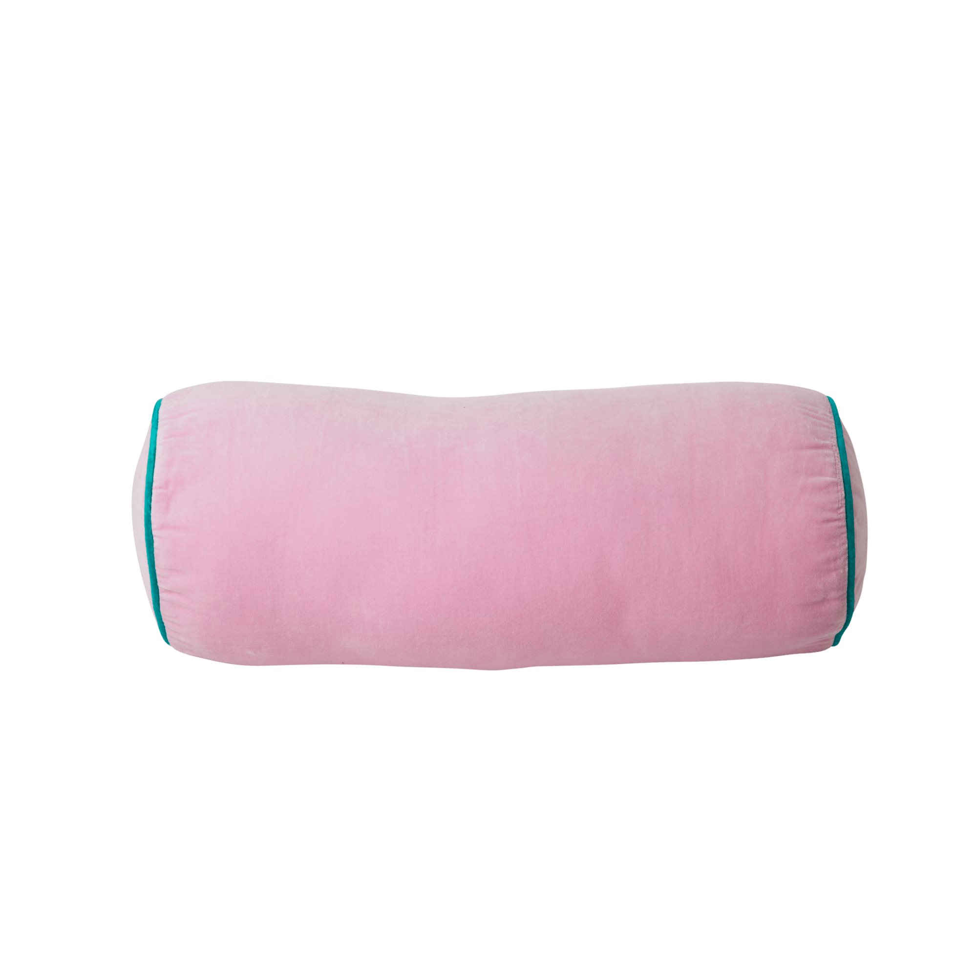 Pink Velvet Bolster Cushion