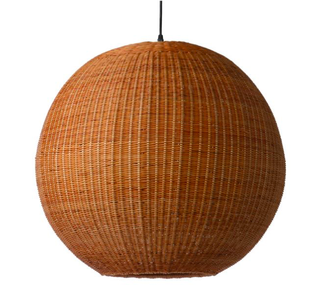 HK Living 60cm Diameter Bamboo Ball Hanging Lamp 