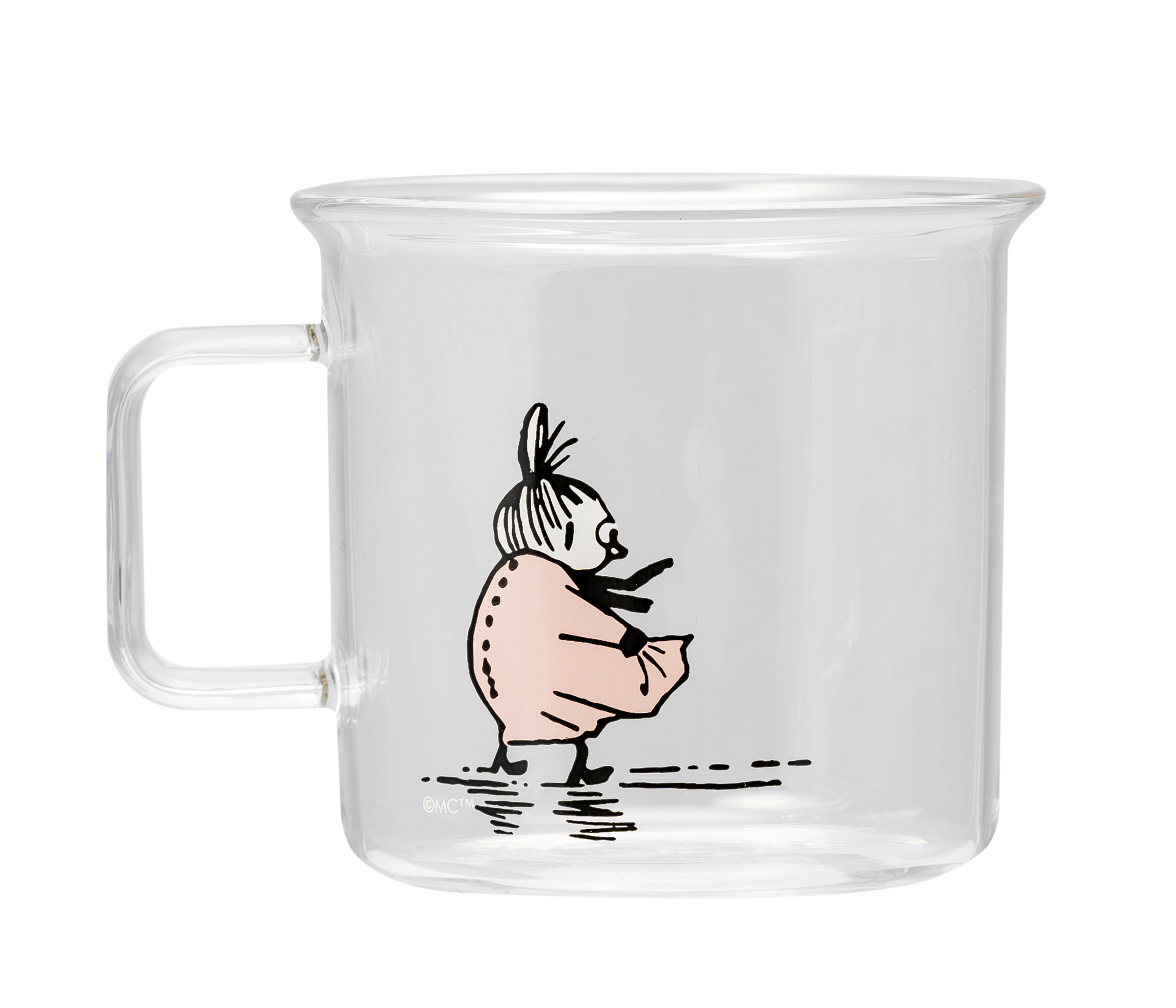 Muurla Moomin Brosilicante Glass Mug Clear