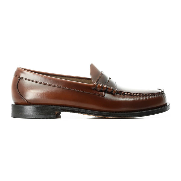 GH Bass Weejuns Larson Penny Loafers - Brown Leather