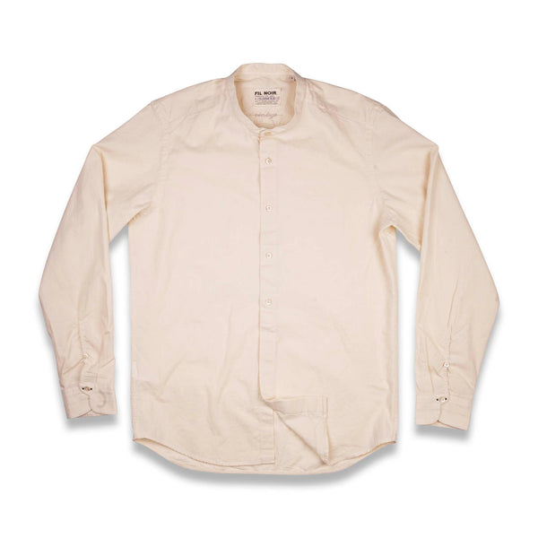 Samuel Stand-up Collar Cotton Vintage Shirt