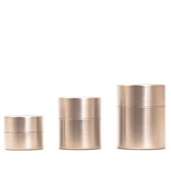 Japan-Best.net Copper & Tin Tea Canister - 3 Sizes