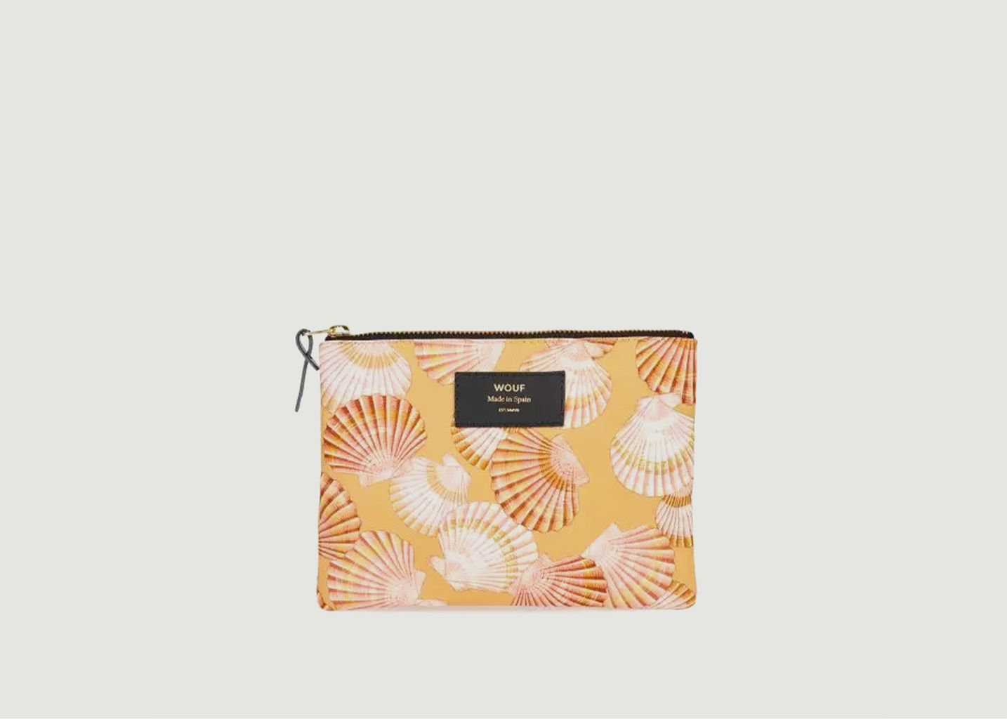 Wouf Large Clutch Bag With Shells Coral