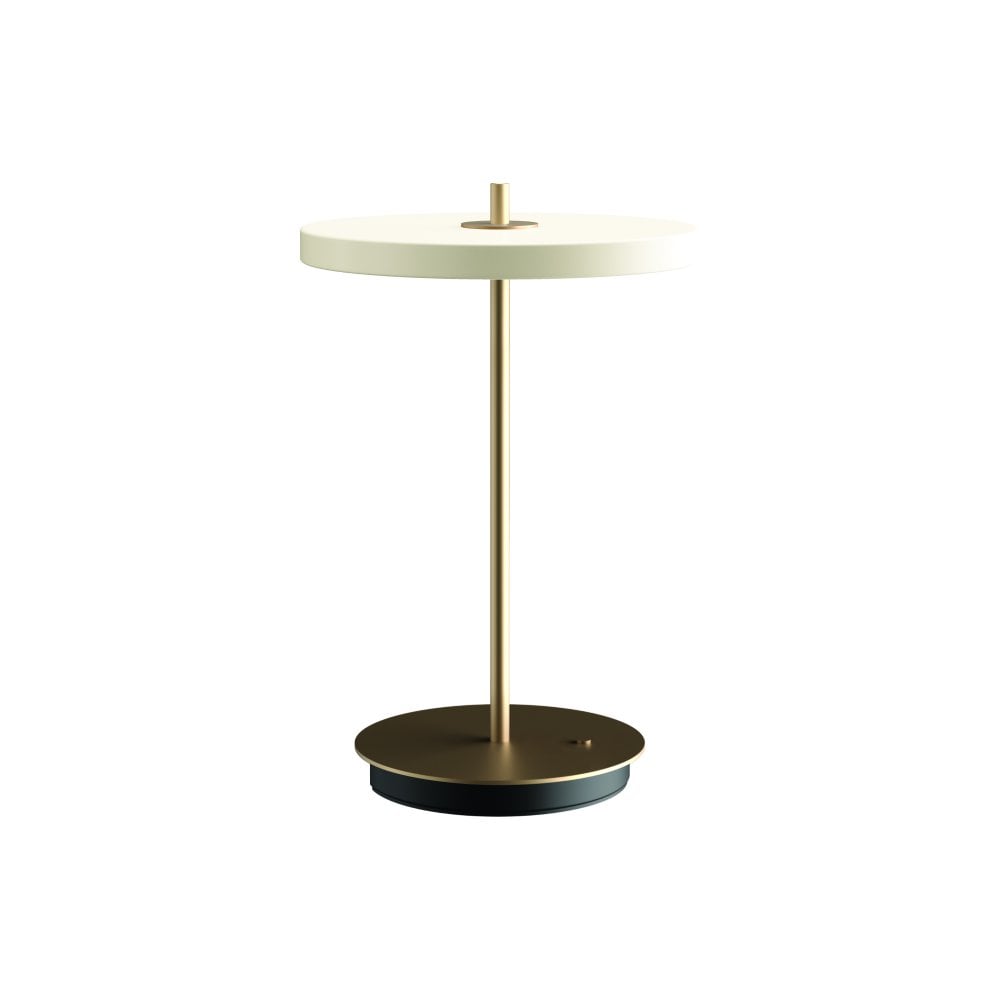Pearl White Asteria Move Portable Table Lamp