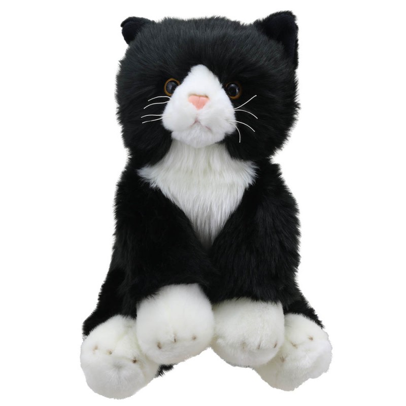 Wilberry Black and White Cat Soft Toy