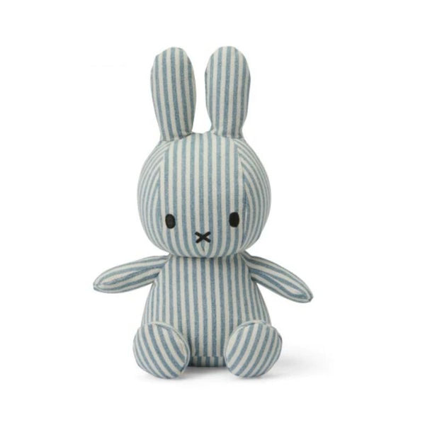 Miffy Sitting Denim Stripe - 23cm