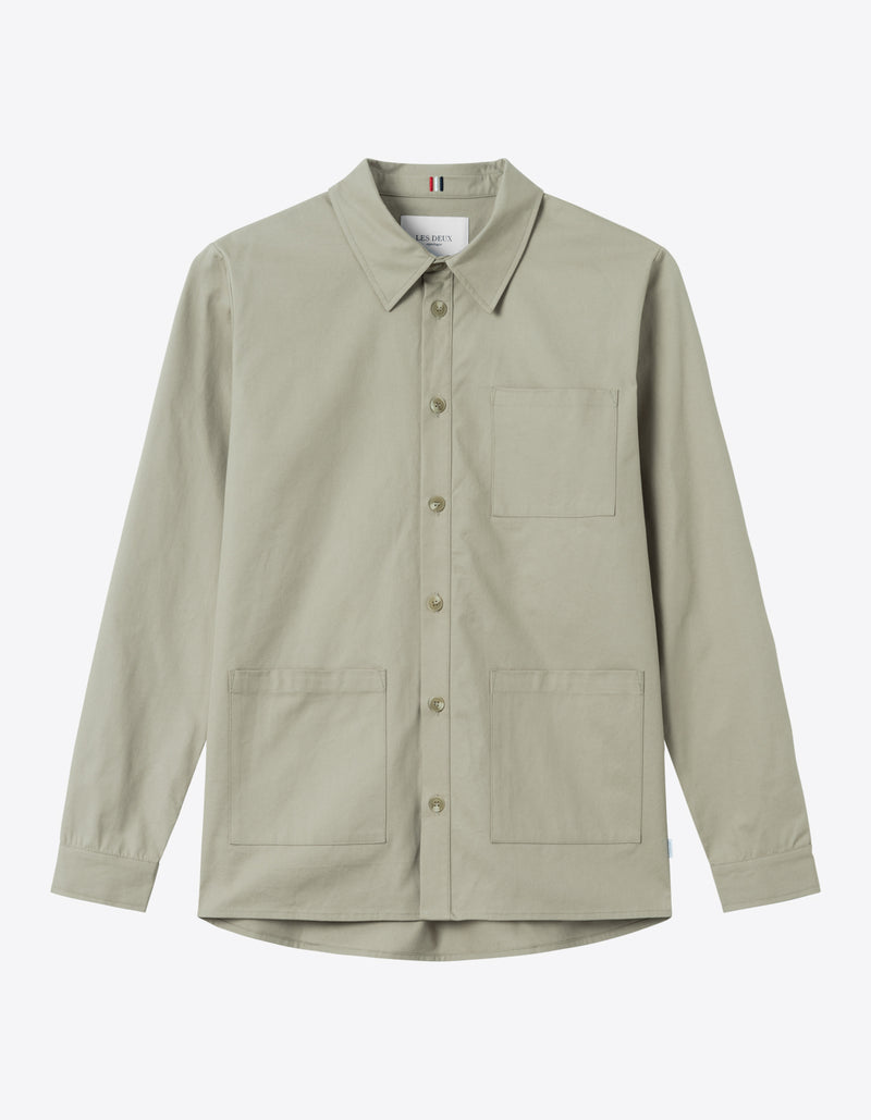 Jason Twill Hybrid Overshirt - Dark Sand