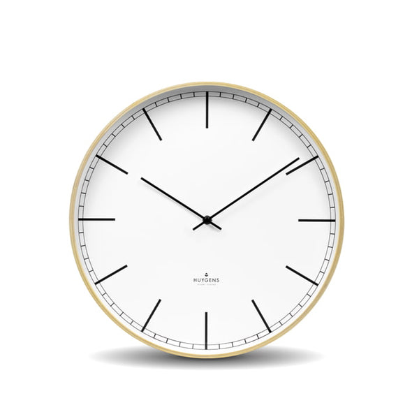 HUYGENS | Wood Index Wall Clock 35cm