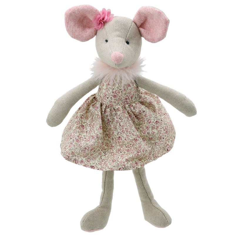 Wilberry Fabric Mouse in a Flower Dress