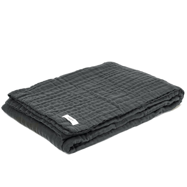 6 Layer Soft Blanket - Dark Grey