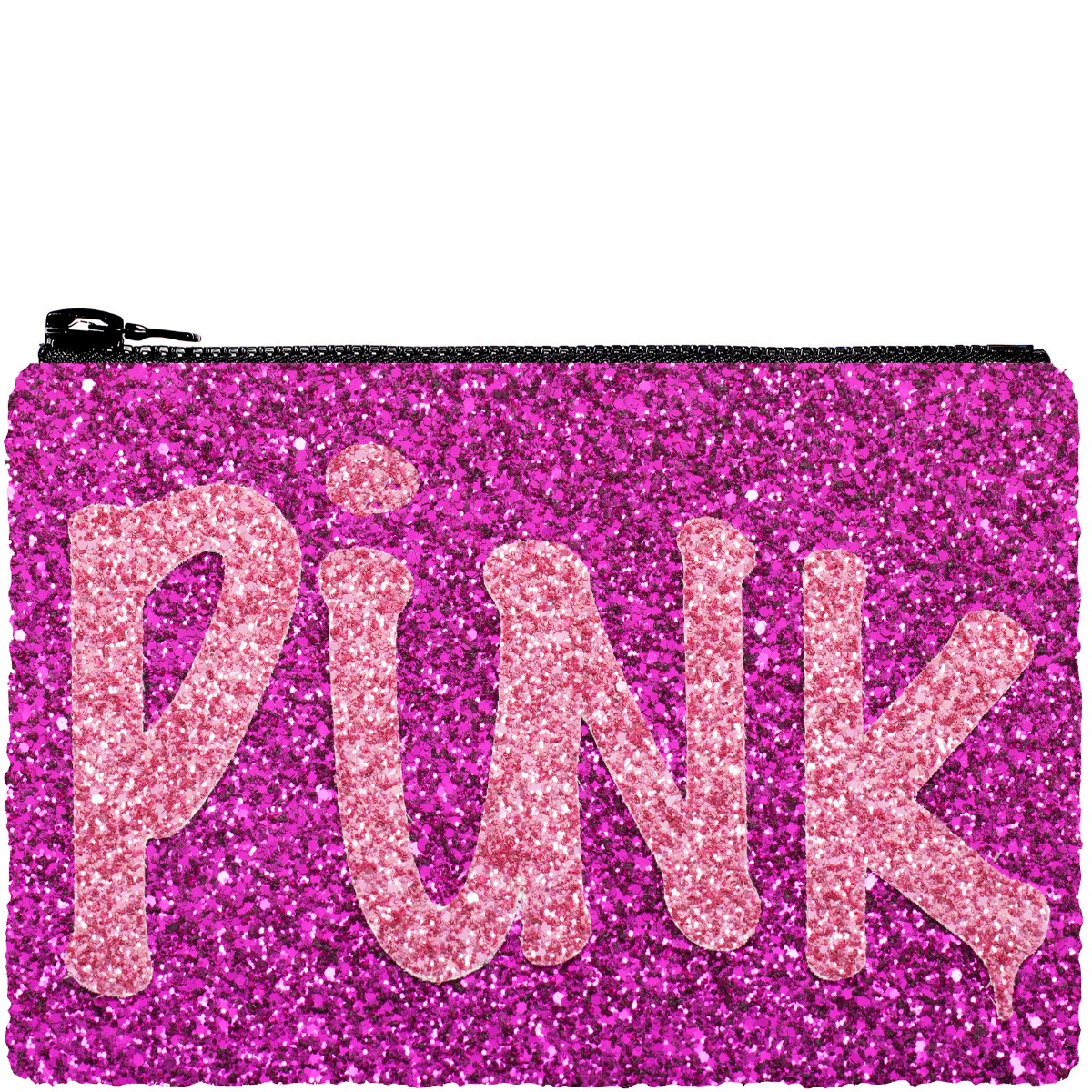 I Know The Queen 'Pink Punk' Glitter Clutch Bag