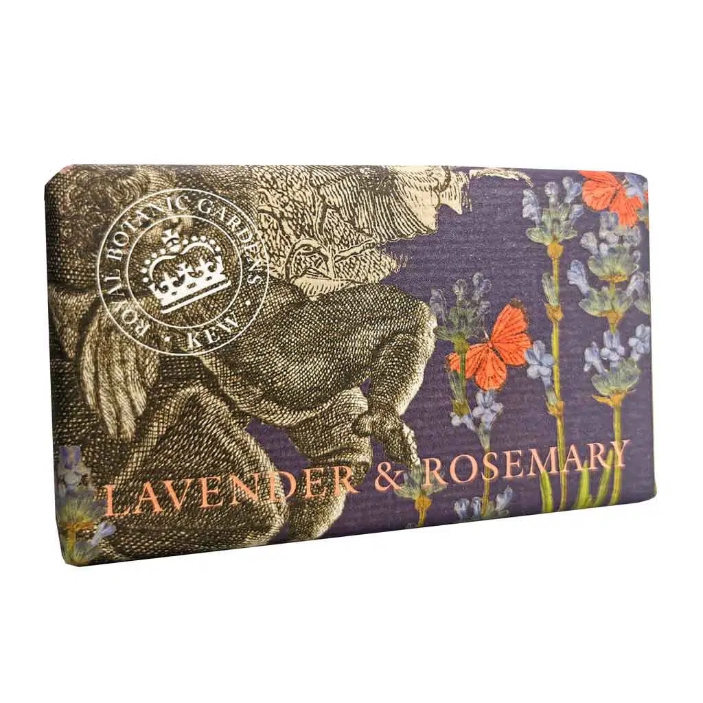 The English soap company Kew Gardens Lavender and Rosemary Soap Bar