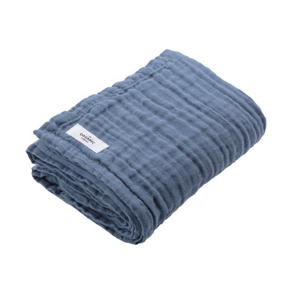 The Organic Company Fine Bath Towel - Grey Blue