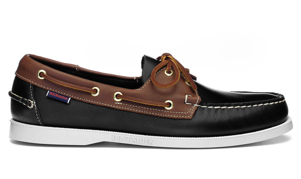 Portland Waxed Leather Shoe - Brown/black