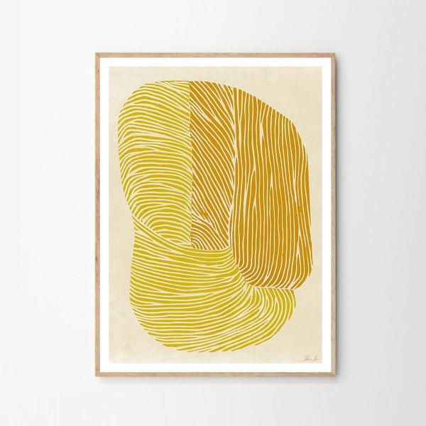 'yellow Reef' Print By 30 X 40 Cm