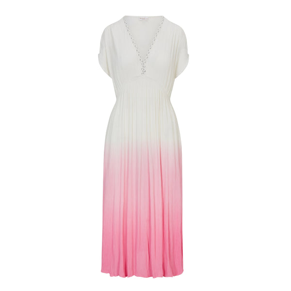 Luxury Bubble Bora Ombre Dress Pale Pink Mix