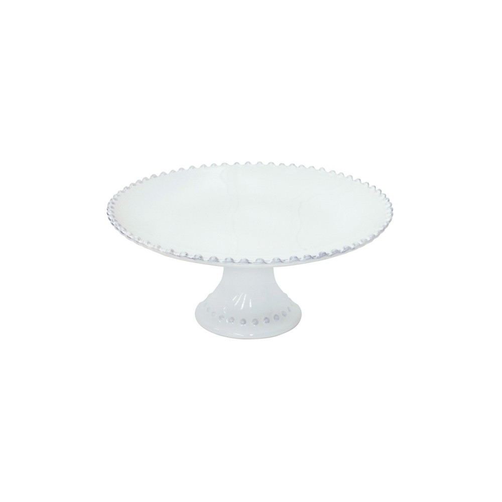 Medium Pearl White Footed Plate