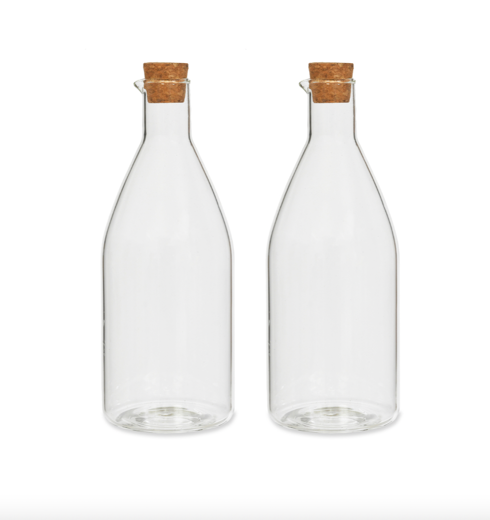Garden Trading Oil and Vinegar Glass Bottle Set