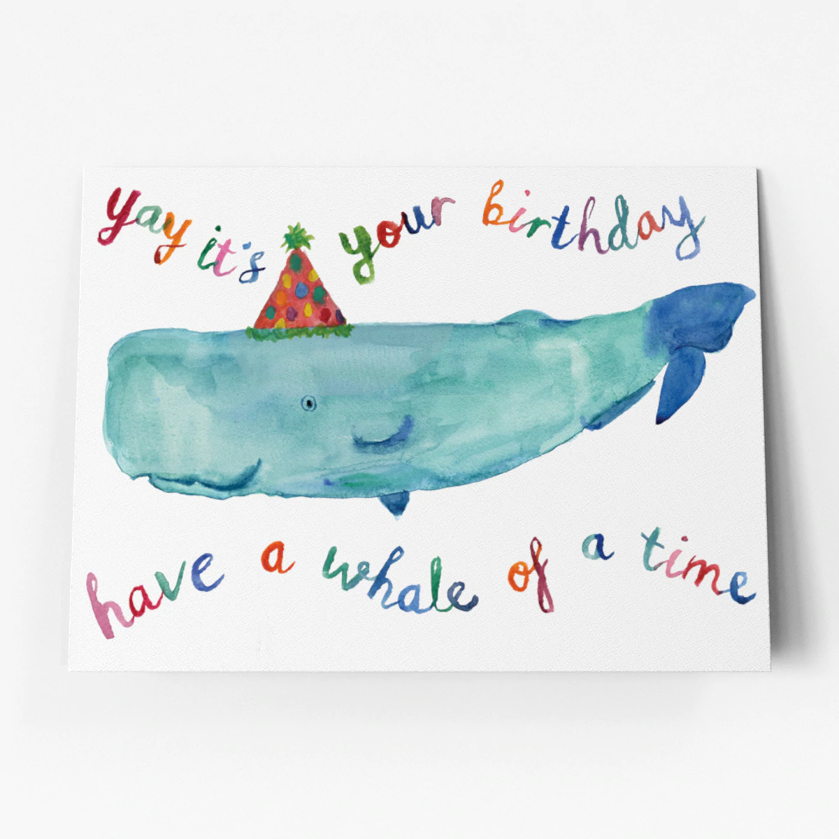 Rosie Webb  Happy Birthday Whale Card