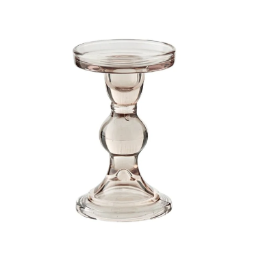 Seville Glass Candlestick - Bark