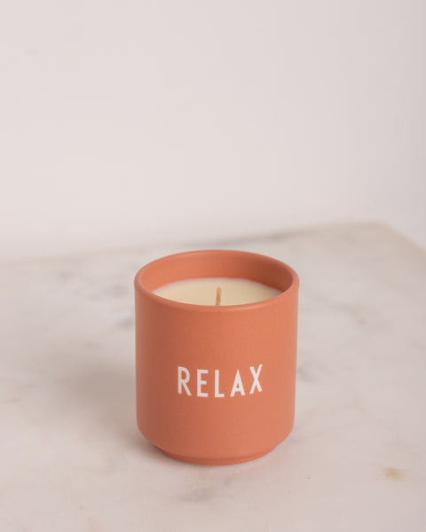 Design Letters Scented Candle Relax