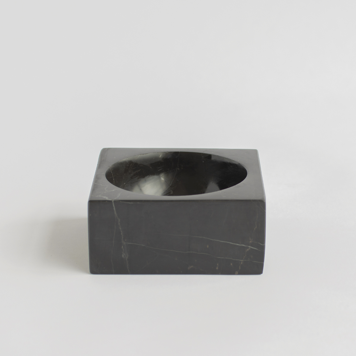 Kiwano Concept Black Marble Square Bowl