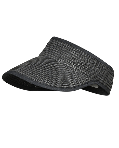 Prinsika Black Visor Hat