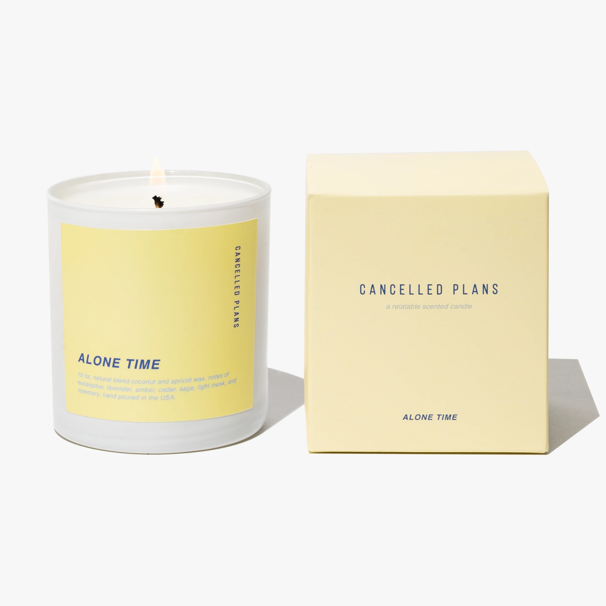 Cancelled Plans Alone Time Candle