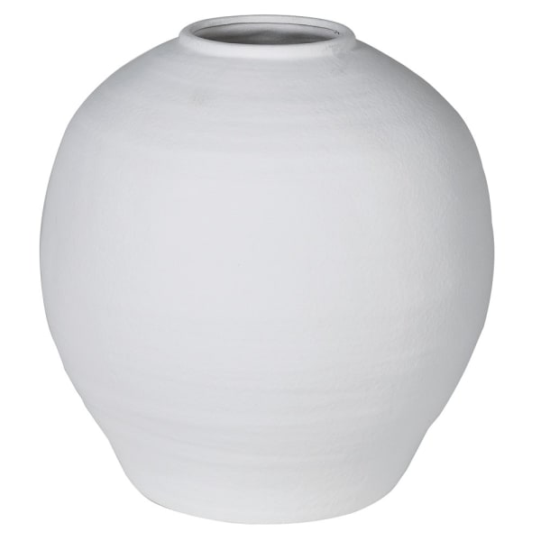 THE BROWNHOUSE INTERIORS White Ceramic Moon Vase