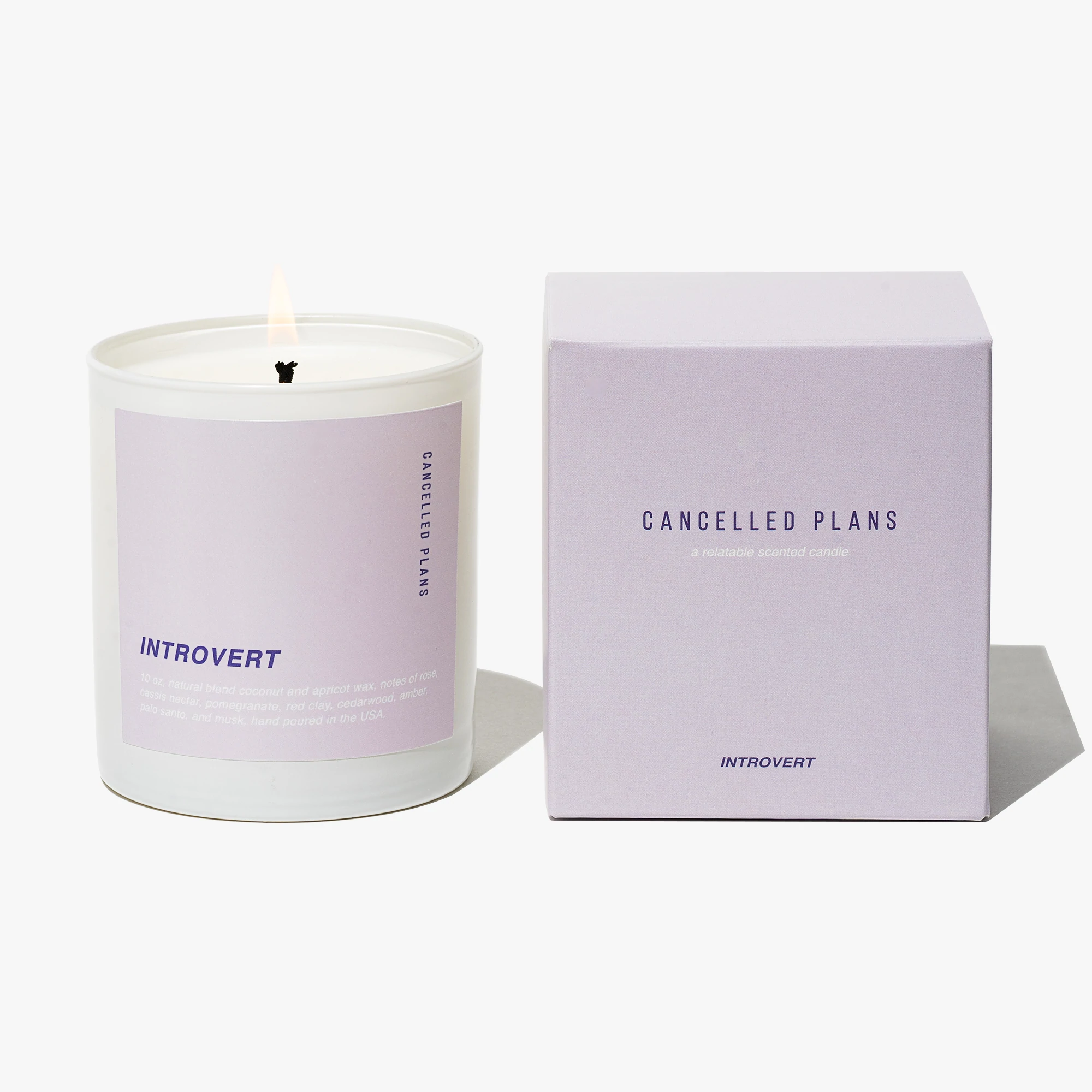Cancelled Plans Introvert Candle