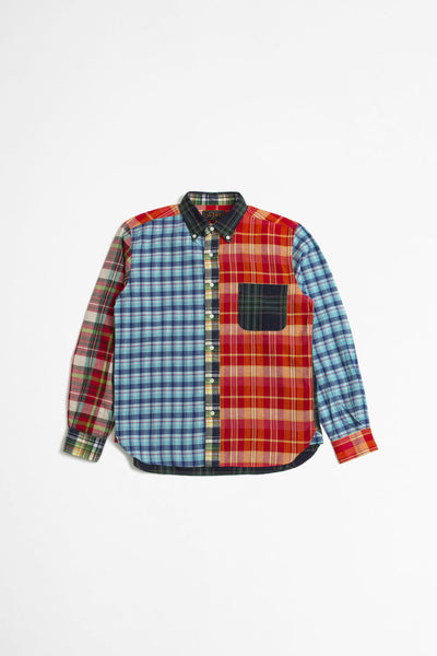 B.d. Shirt Indian Madras Check Panel