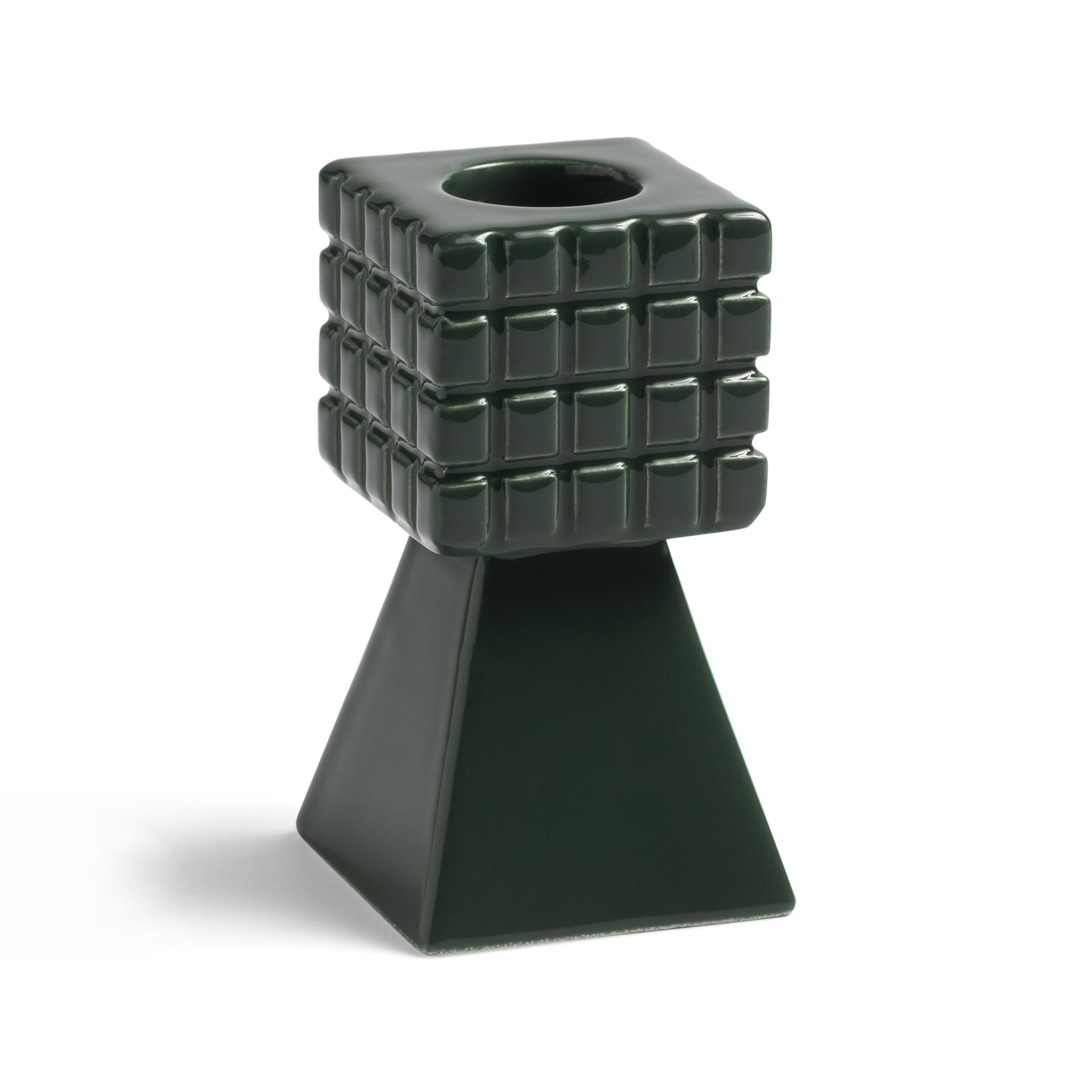 Stack Candle Holder Green