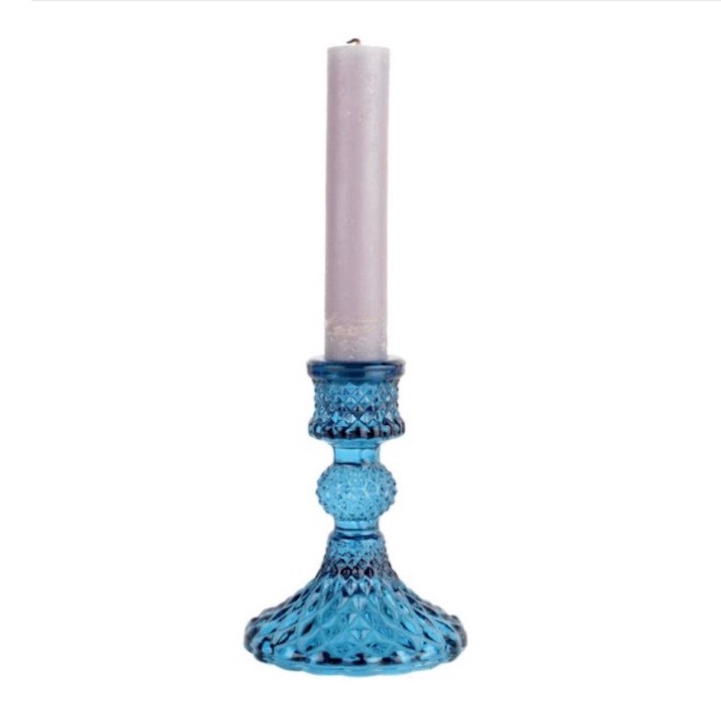 The Forest & Co. Coloured Cut Glass Candlesticks