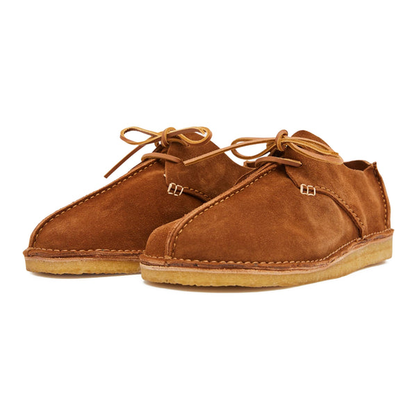 Caden Suede Centre Seam Shoe Cola Brown