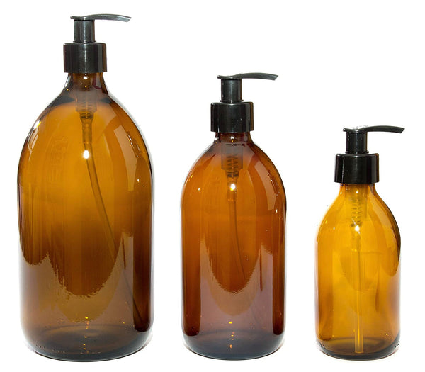 dickiebirdhomestore Amber Glass Bottles