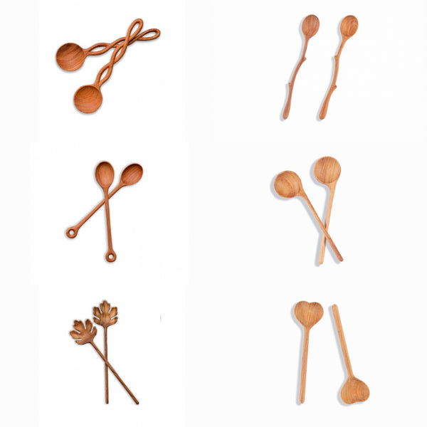 ReFound Objects Carved Wooden Spoons