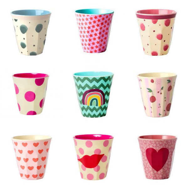 rice Patterned Melamine Cups