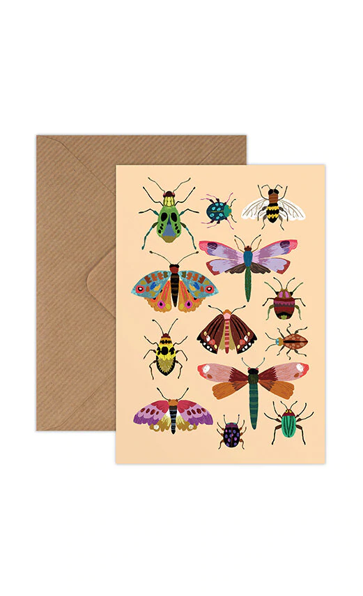 Brie Harrison  Insects Greetings Card