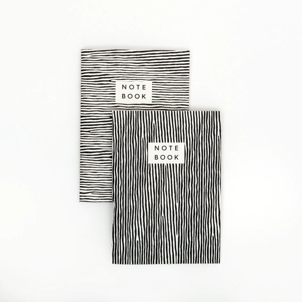 Studio Wald Set Of 2 Stripy Notebooks